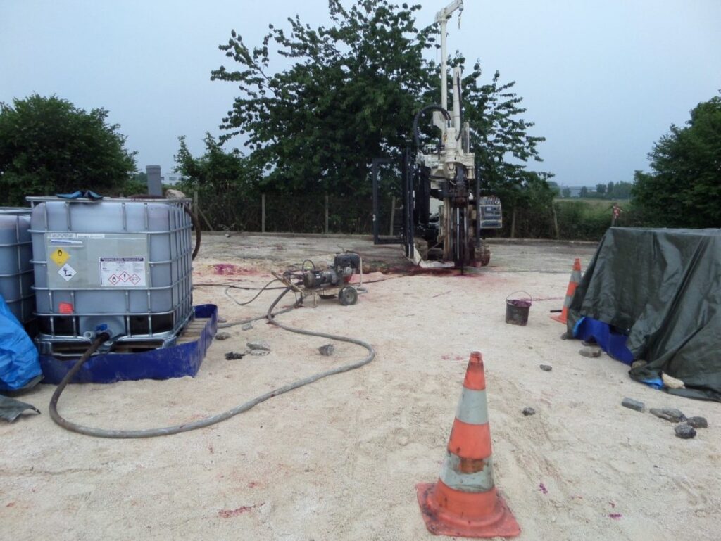 Chantier de dépollution des sols