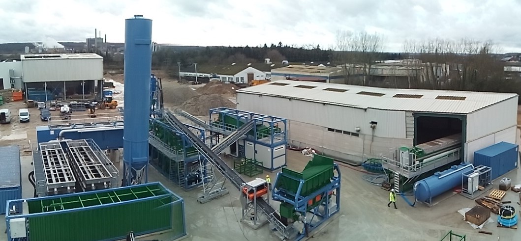 Installation mobile de lavage des terres polluées