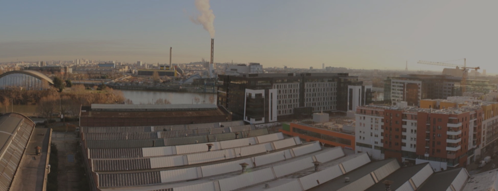 Vue de chantiers de dépollution d'Elément Terre depuis le ciel